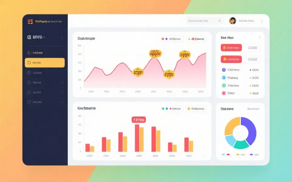 数据看板与开奖趋势示意图
